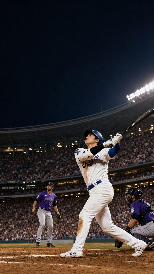 Shohei Ohtani Dodgers vs Rockies - 4K Sports Wallpaper