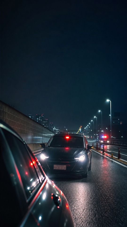 Road Rage Cinematic Night Car - 4K Wallpaper