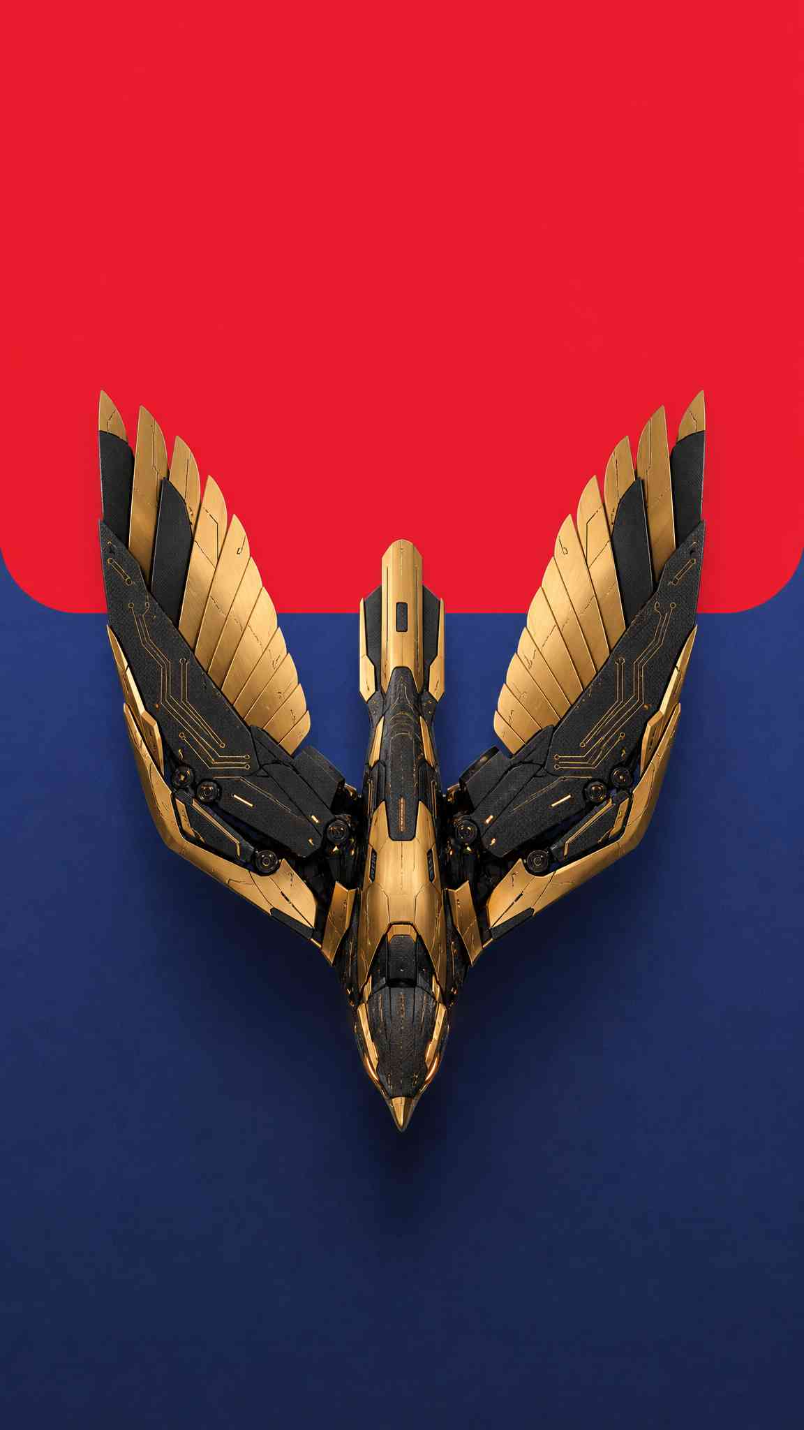 Mechanical Golden Eagle Cyber - 4K Wallpaper