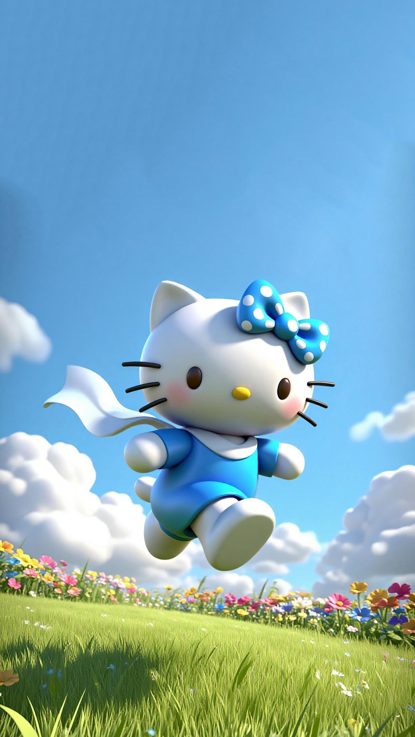 Hello Kitty 3D Spring Adventure - 4K Wallpapers
