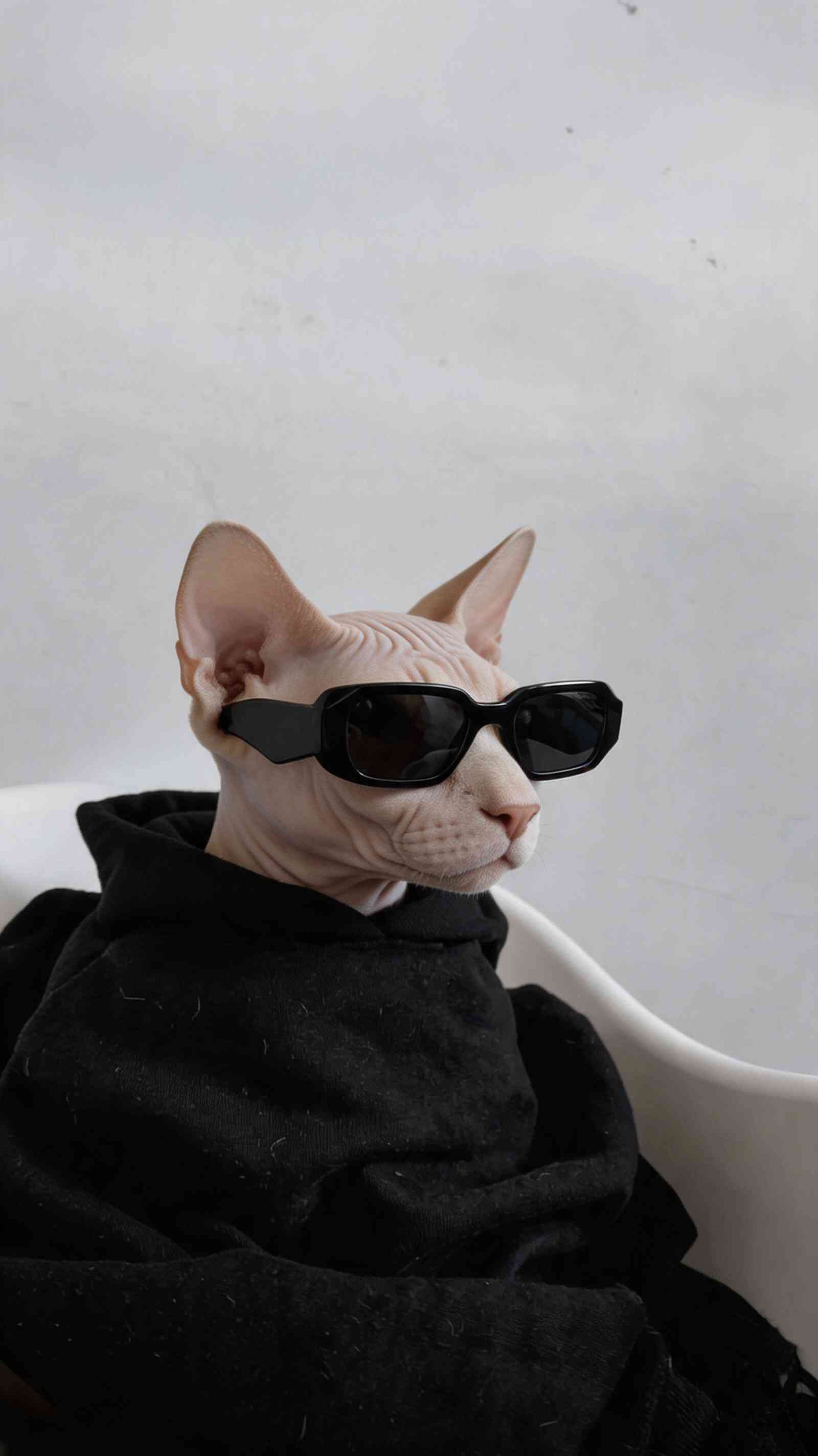Sphynx Cat Sunglasses Aesthetic - 4K Wallpaper