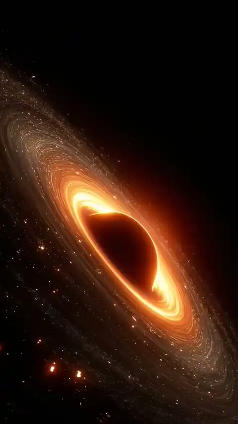 Animiertes Schwarzes Loch Galaxie Hintergrundbild