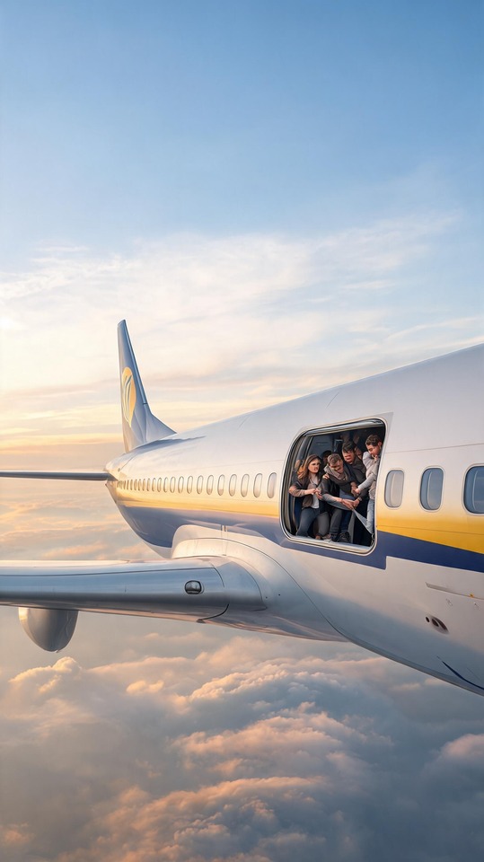 Ljubisa Karovic Ryanair Decompression Flight - 4K Phone Background