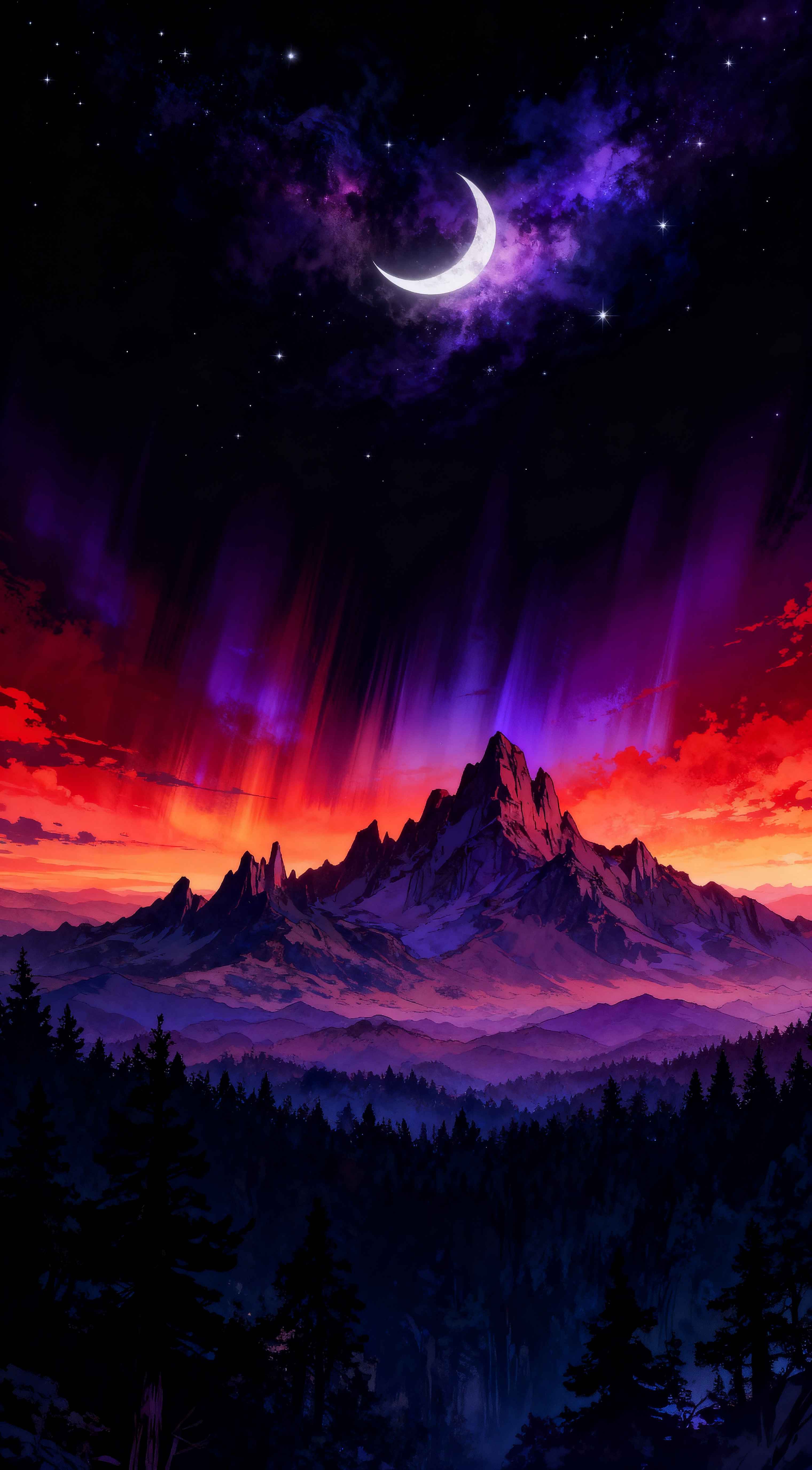 Mystic Mountain Peak - 4K Phone Background