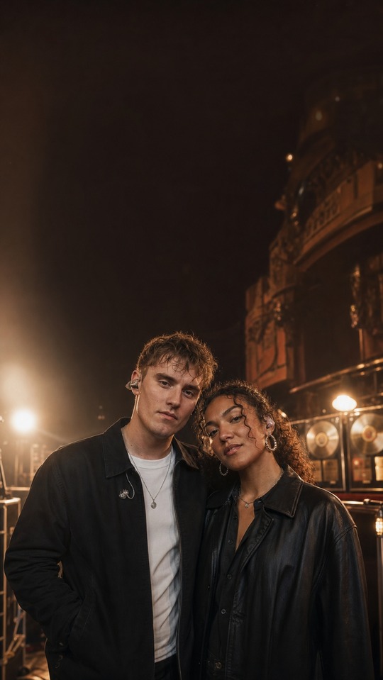 Sam Fender and Olivia Dean Rein Me In - 4K Wallpaper