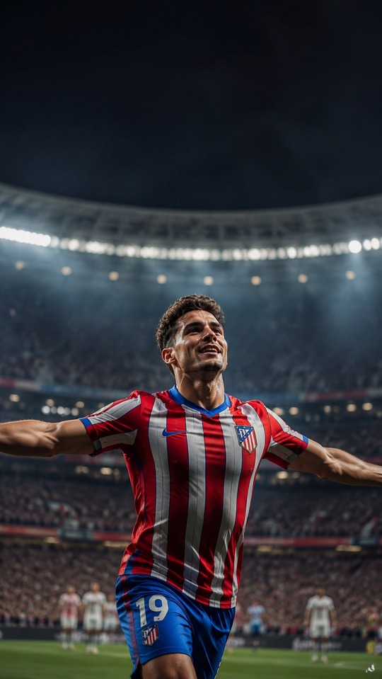 Julián Álvarez - Atlético Madrid Celebration 4K Wallpaper