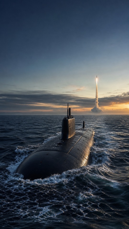 U-Boot Raketentest - 4K Handy Hintergrund