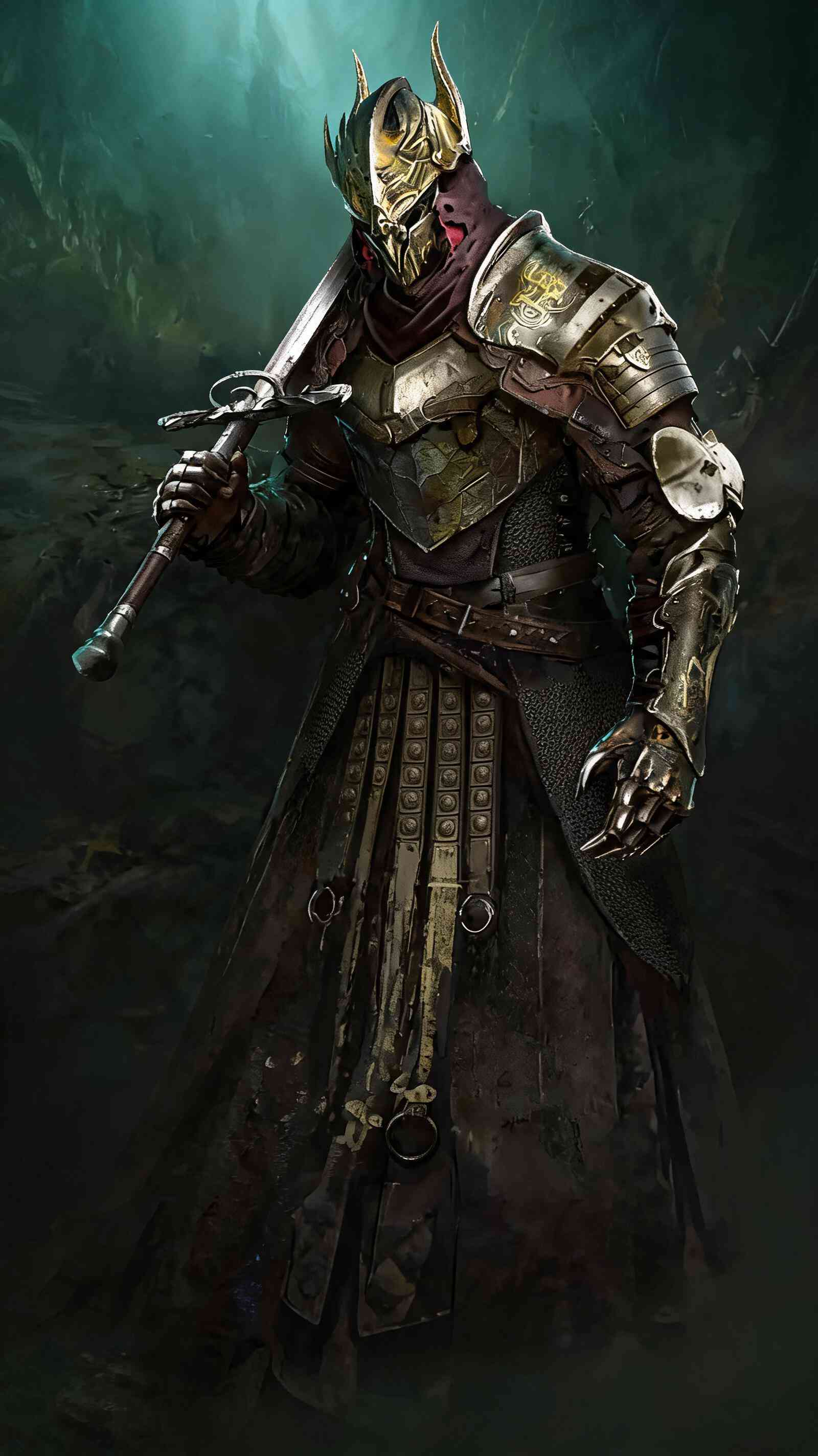 Elden Ring Goldener Ritter 4K Handy Wallpaper