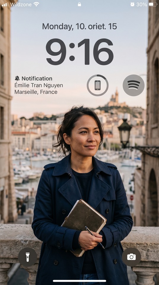 Journalist Émilie Tran Nguyen Marseille - 4K Wallpaper