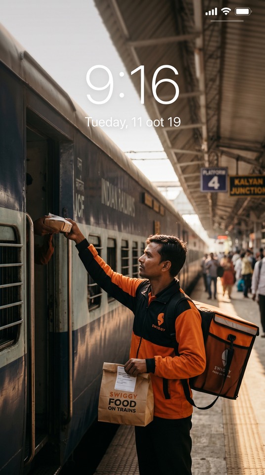 Swiggy Share Price: Comida en Trenes - Fondo de Pantalla 4K