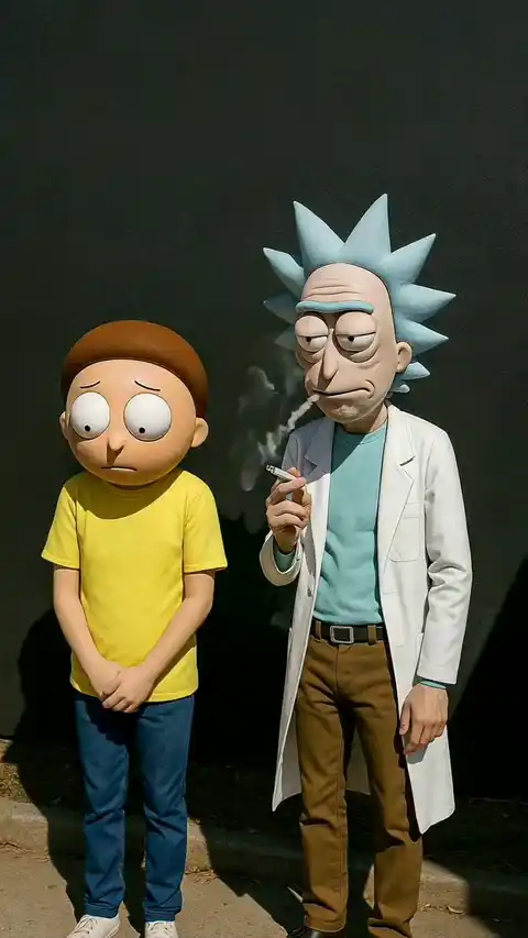 Rick and Morty Realistic Cosplay - Live Wallpaper