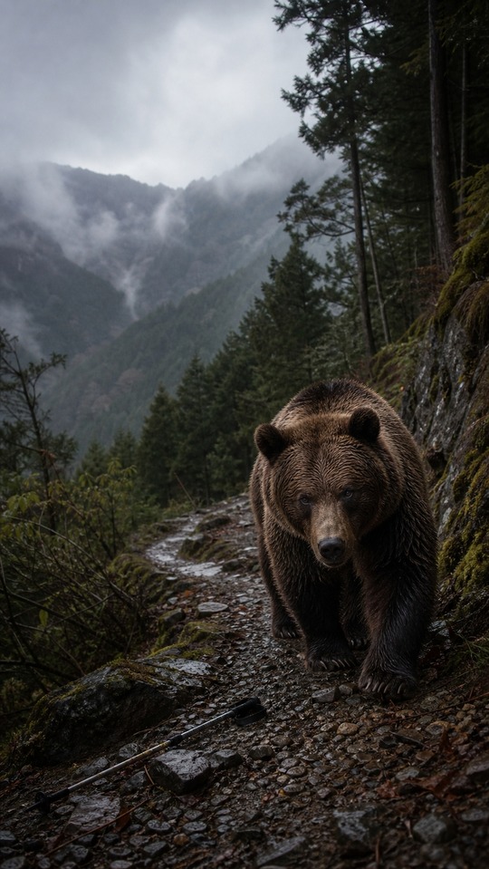 Oso Pardo en la Montaña - Fondos 4K