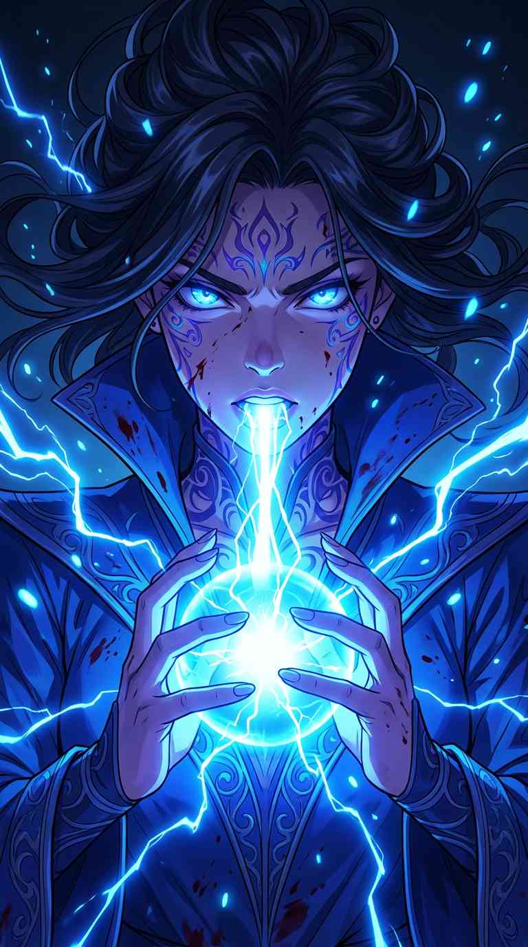 Powerful Electric Sorceress Art - 4K Wallpapers