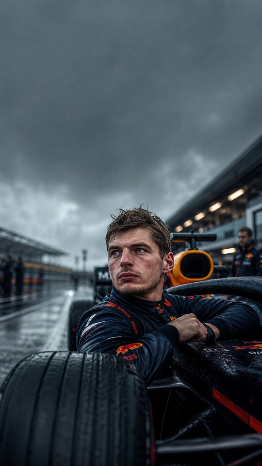 Max Verstappen Red Bull F1 - Cinematic Rainy 4K Wallpaper