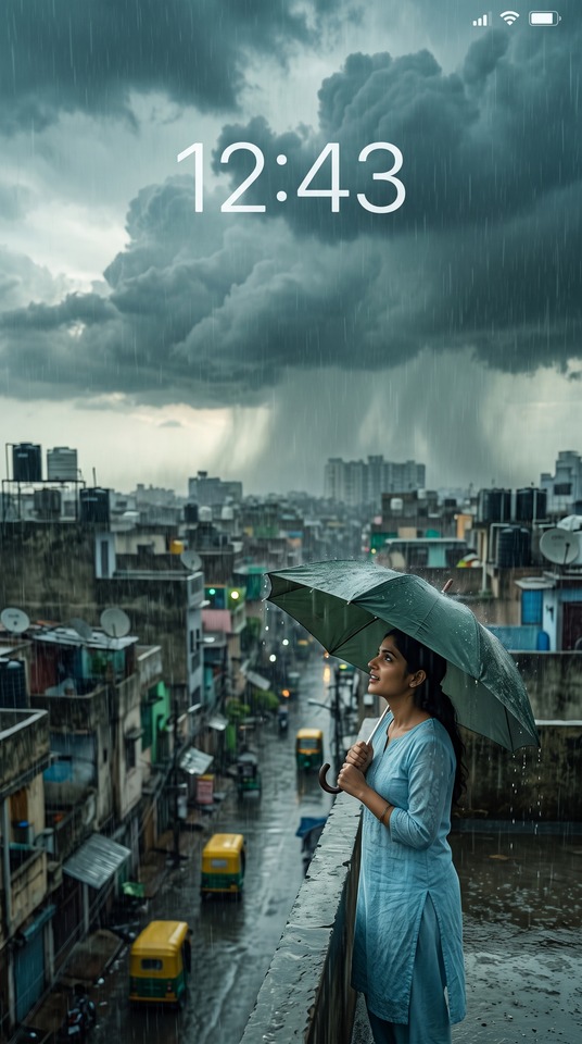म सम कल Mausam Kal - Indian Monsoon Rain 4K Wallpaper