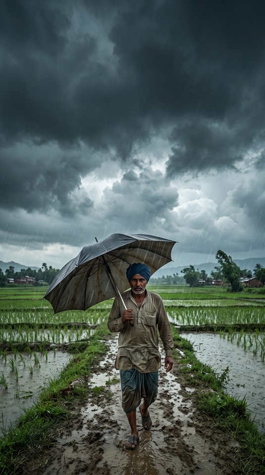Mausam Realistic Monsoon Scene - 4K Wallpapers