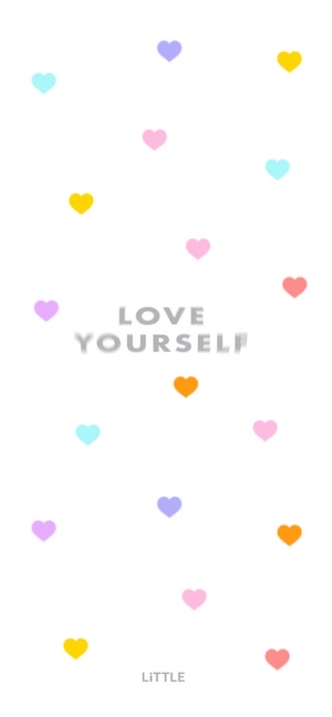 Love Yourself Cœurs Pastel - Fond d'écran 4K