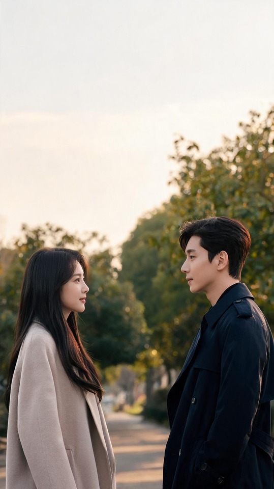 IU and Lee Jong Suk Aesthetic 4K Wallpaper