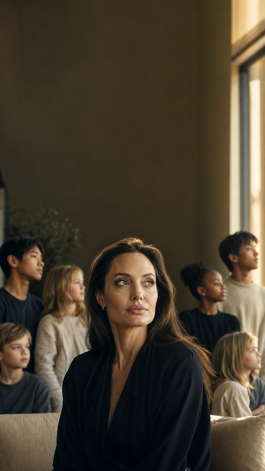 Angelina Jolie Family Cinematic - 4K Wallpapers