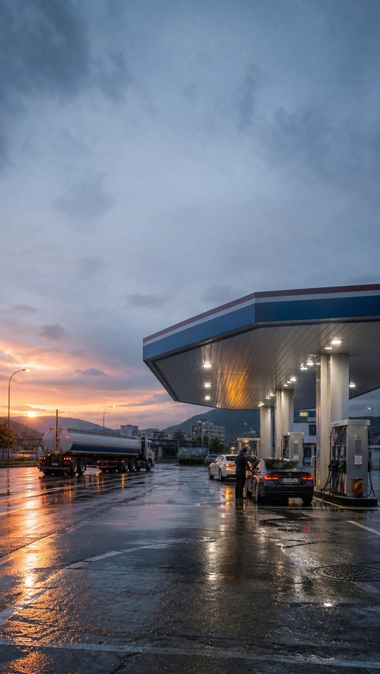 CPC Corporation Gas Station - Cinematic 4K Background