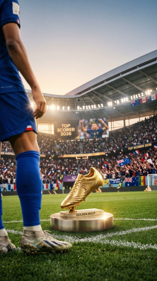 Golden Boot World Cup 2026 - Kylian Mbappe 4K Wallpaper