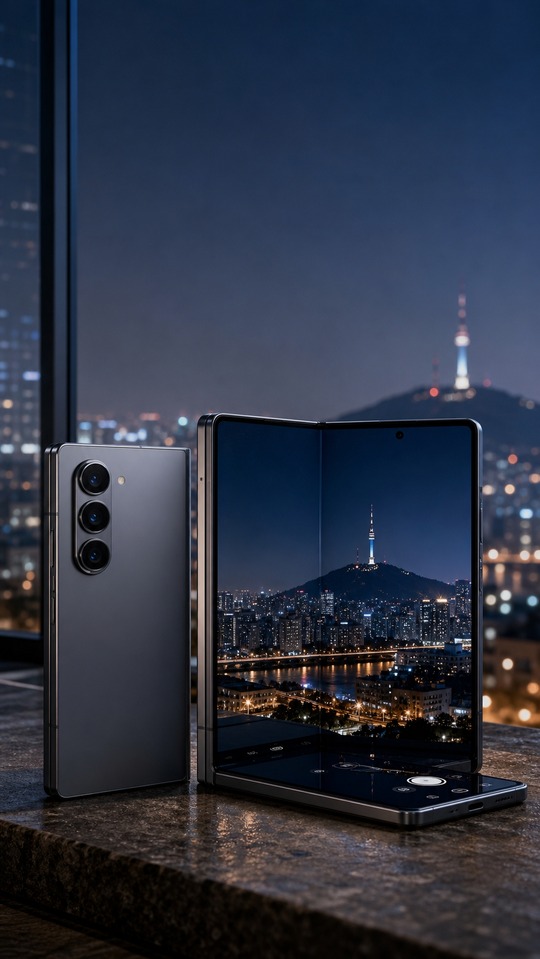 Samsung Galaxy Z Fold Nuit Urbaine - Fond d'écran 4K
