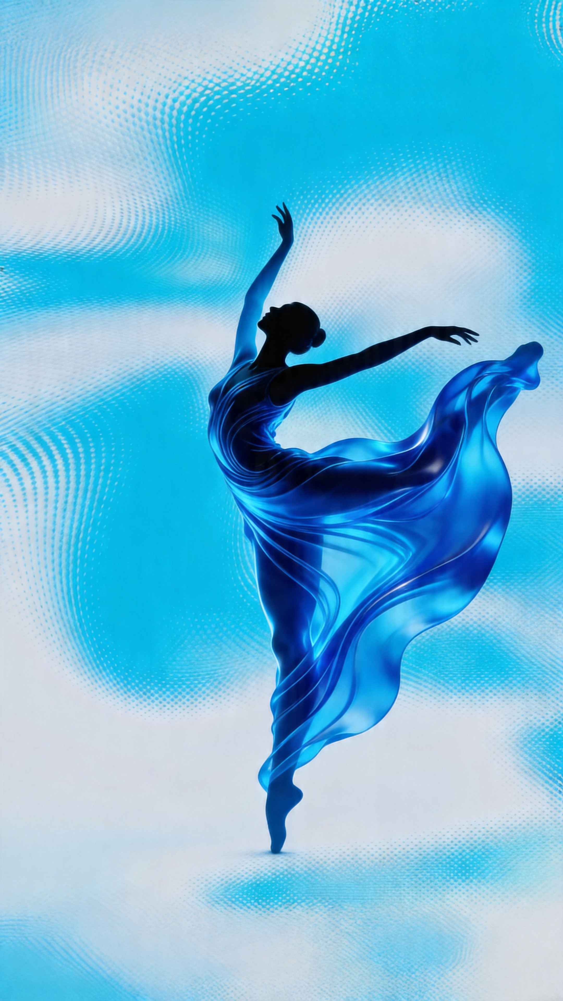 Elegant Ballerina Silk Motion - 4K Wallpaper