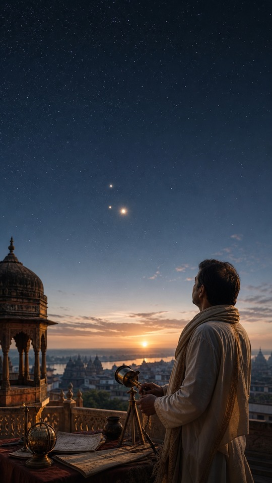 Pushya Nakshatra Celestial Alignment - 4K HD Background