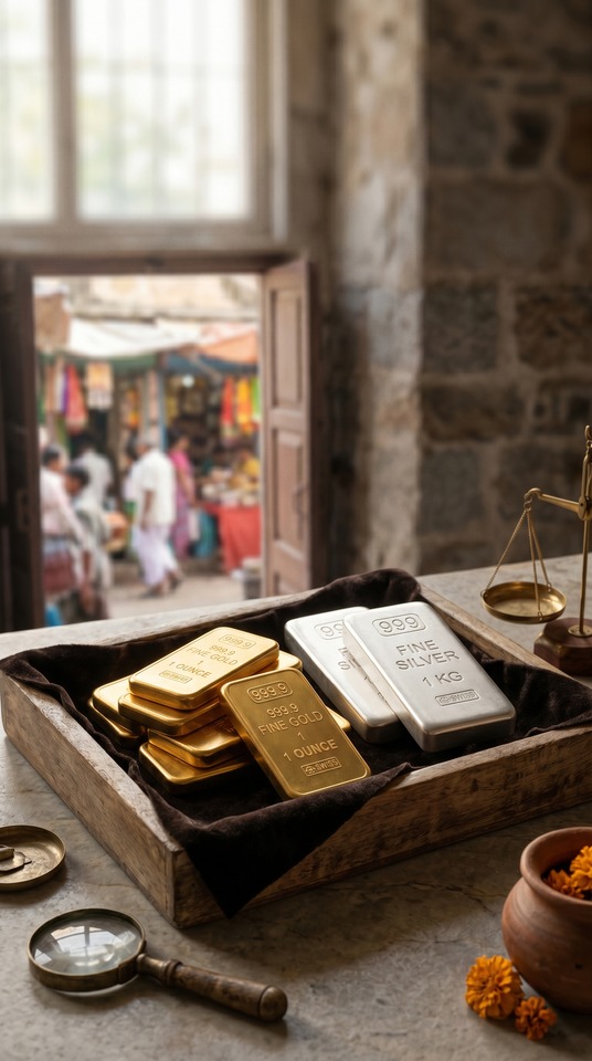 Precios de Oro y Plata - Fondo de Pantalla 4K