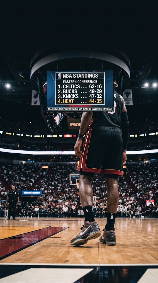 NBA Standings & Miami Heat - Cinematic 4K Wallpaper