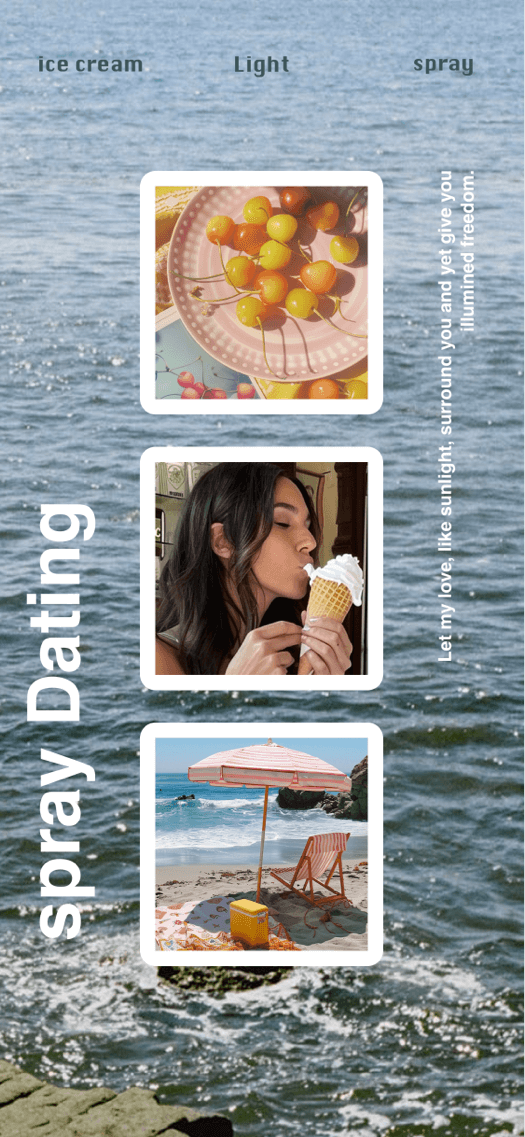 Summer Ocean Aesthetic - DIY Wallpaper Template