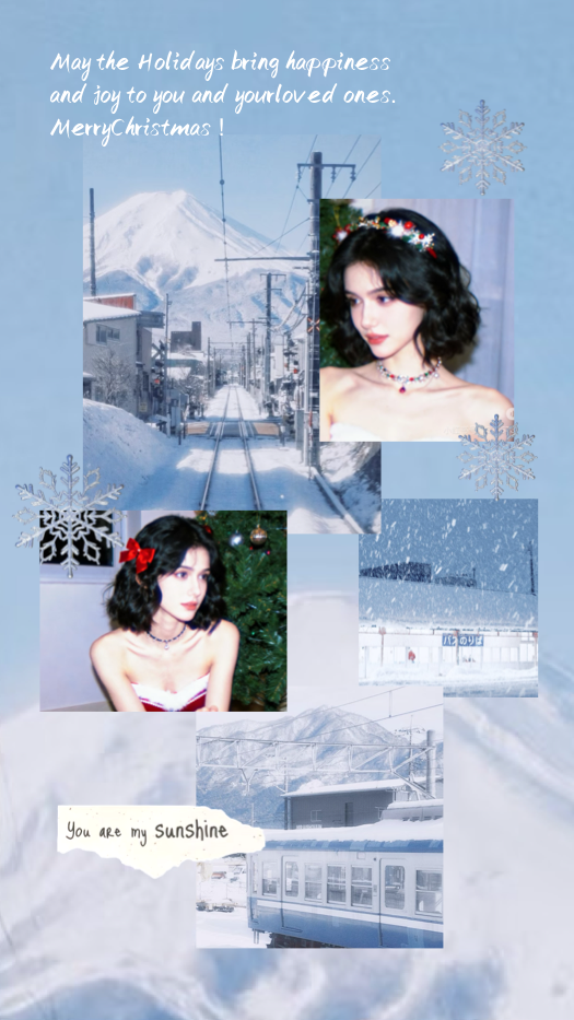 Festive Winter Aesthetic - Freestyle Collage