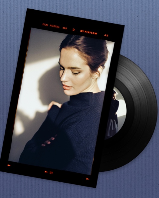 Retro Vinyl & Analog Film - Collage Template