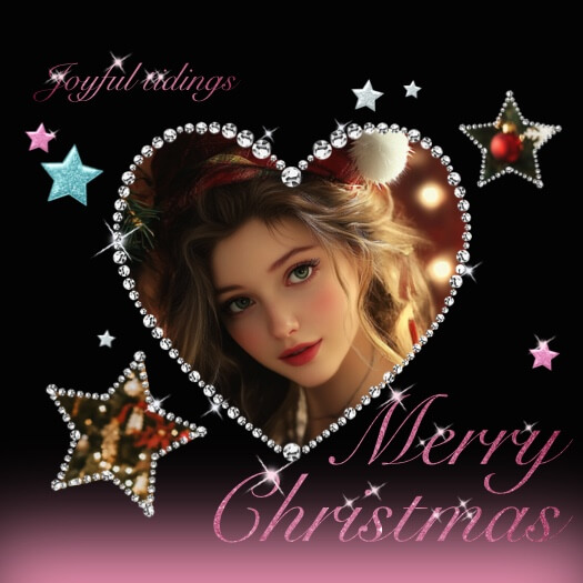 Glamouröses Weihnachten - Herz & Stern Layout