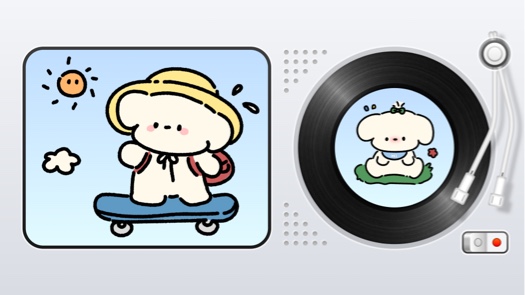 Kawaii Summer Music - Photo Collage