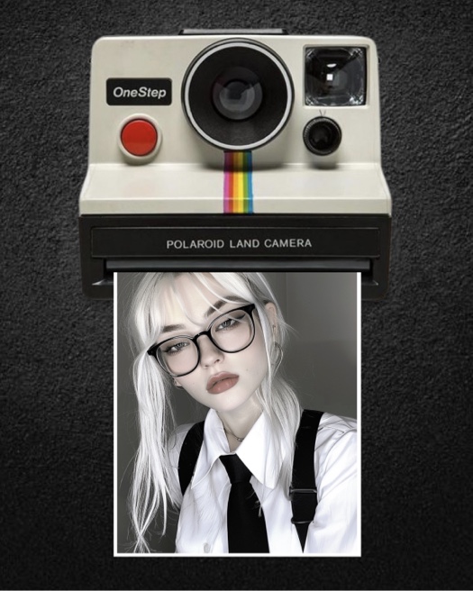 Modèle Photo Polaroid Rétro
