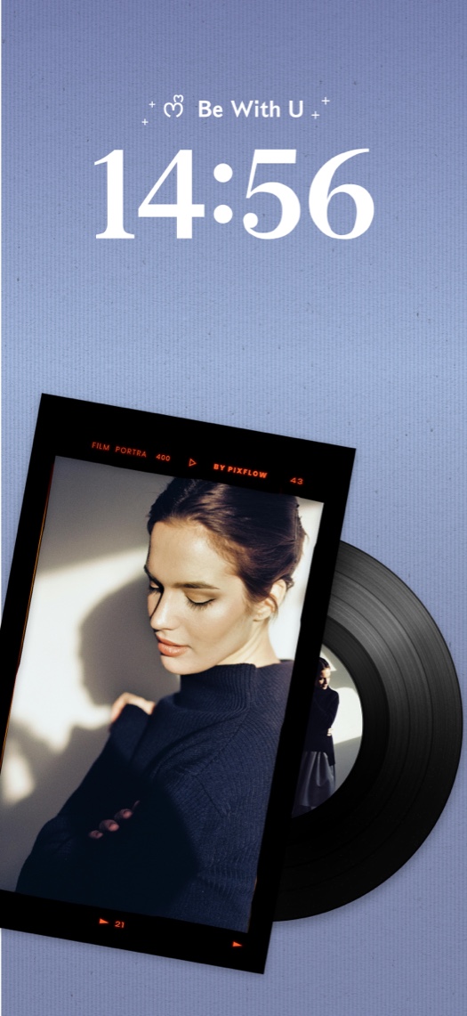 Vintage Film & Vinyl - Personalisierte Hintergrund-Vorlage