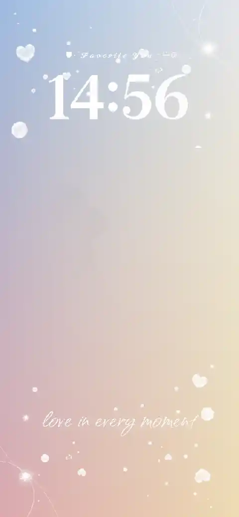 Dreamy Heart Pastel - Custom Wallpaper Template