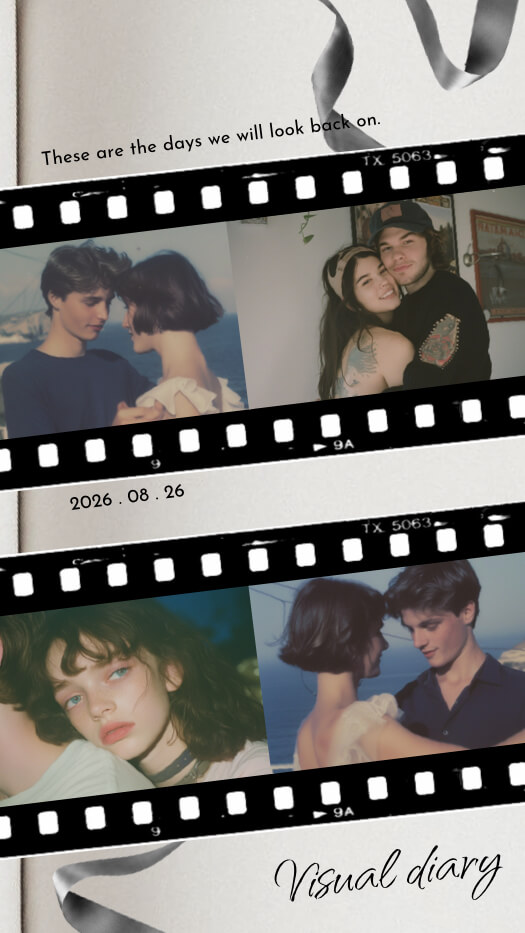 Retro Cinematic Film Strip - Photo Grid