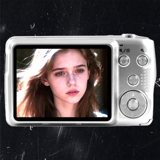 Appareil Photo Rétro Y2K - Modèle de Montage