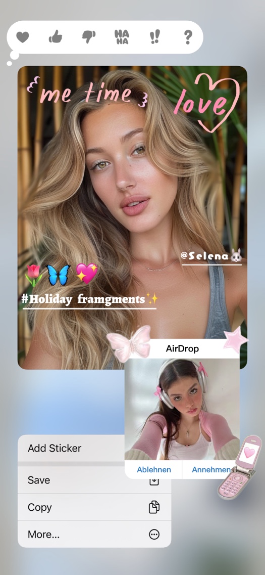 Ästhetische Fotocollage - DIY Hintergrund Vorlage