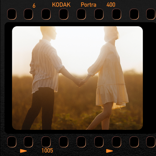 Retro Film Aesthetic - Single Photo Frame Template