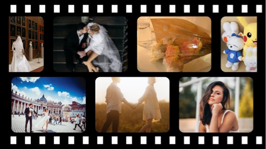 Retro Film Reel - Cinematic Photo Collage