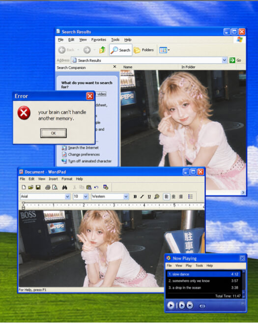 Y2K Aesthetic Retro PC - Photo Collage Template