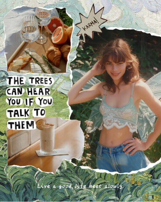 Artsy Nature - Scrapbook Collage Template