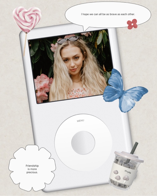 Y2K Retro iPod - Collage Vorlage