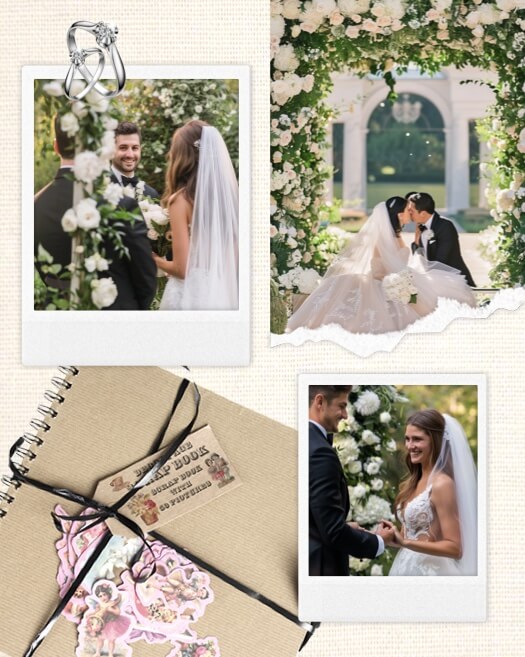Vintage Wedding - Collage Template