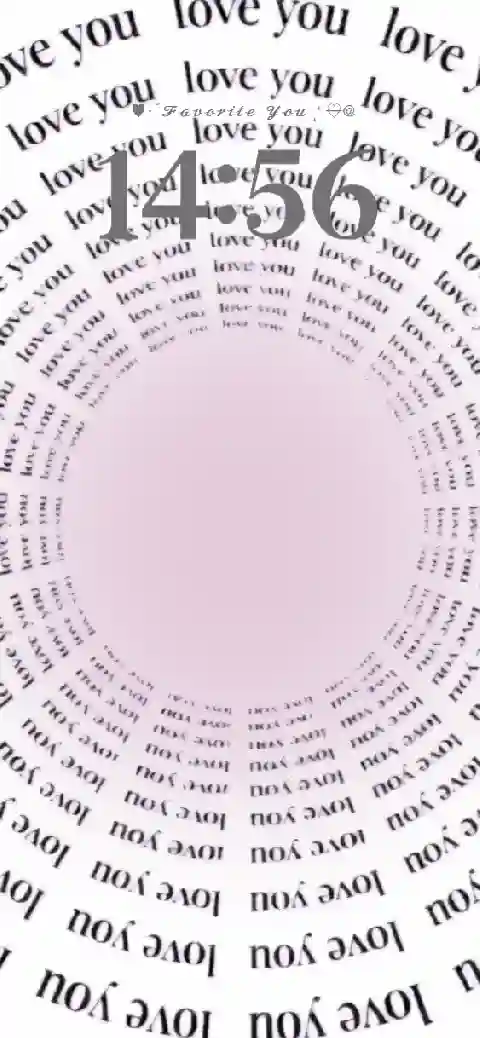 Typographic Love Spiral - Custom Live Template