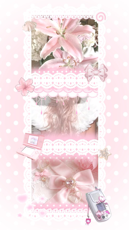 Pink Coquette & Girlcore Aesthetic Collage Template
