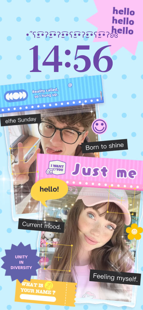 Make a Custom Y2K Aesthetic Photo Collage Wallpaper